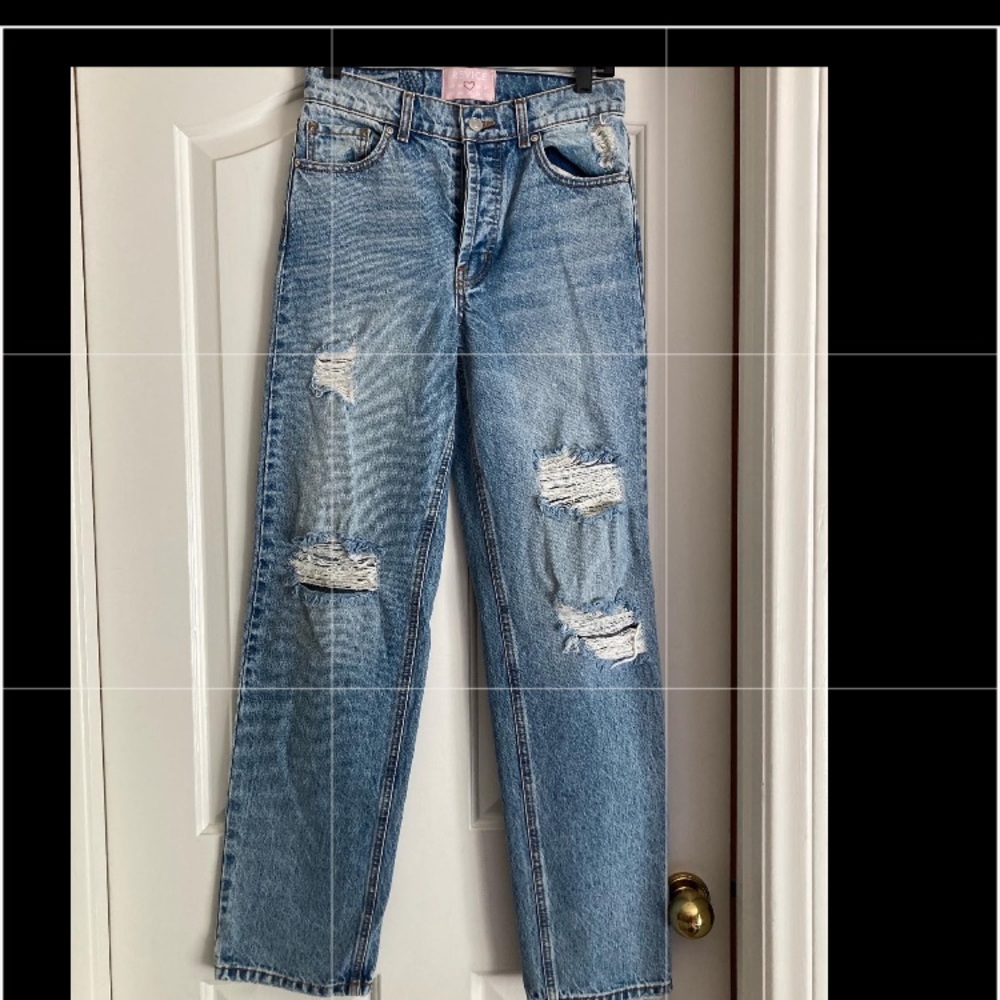 Ripped dad jean